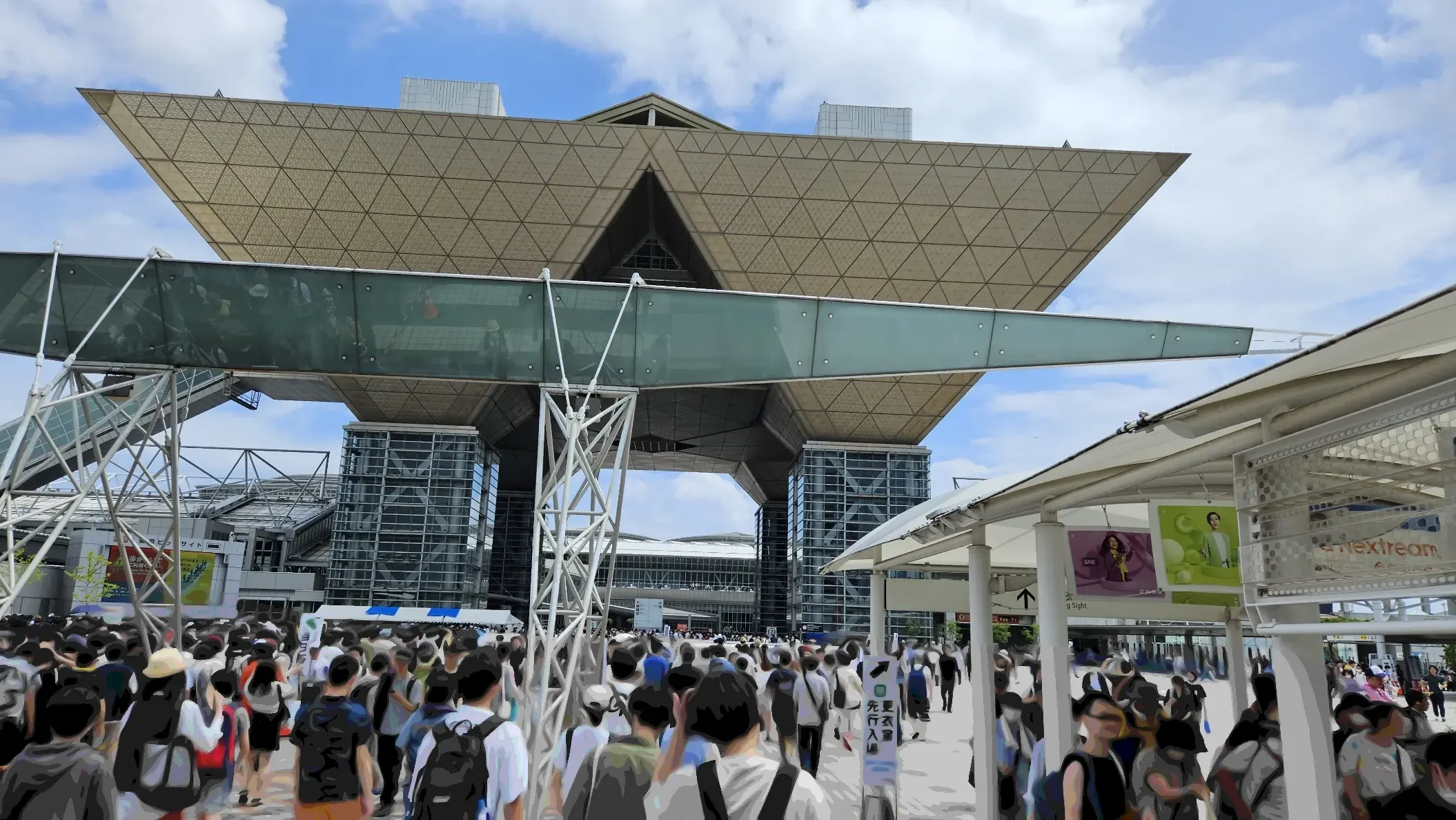 二日目の入場時の入り口付近の写真