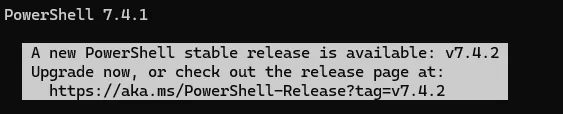  A new PowerShell stable release is available: v7.4.2
Upgrade now, or check out the release page at:
https://aka.ms/PowerShell-Release?tag=v7.4.2